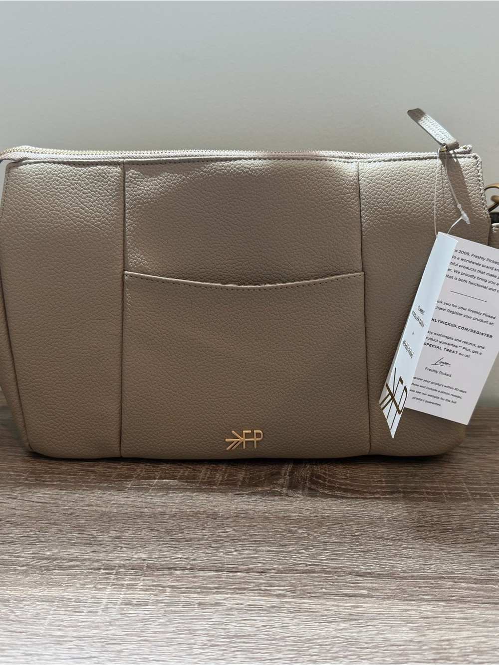 NWT Freshly Picked Classic Stroller Caddy - Aspen Vegan Leather Organizer